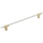 Amerock Urbanite 10-1/16 Inch Center to Center Bar Cabinet Pull Brushed Gold / White