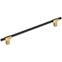 Amerock Urbanite 10-1/16 Inch Center to Center Bar Cabinet Pull Champagne Bronze / Matte Black