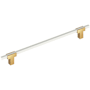 Amerock Urbanite 10-1/16 Inch Center to Center Bar Cabinet Pull Champagne Bronze / White