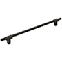Amerock Urbanite 10-1/16 Inch Center to Center Bar Cabinet Pull Matte Black / Matte Black