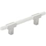 Amerock Urbanite 3-3/4 Inch Center to Center Bar Cabinet Pull Polished Chrome / White