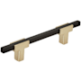 Amerock Urbanite 3-3/4 Inch Center to Center Bar Cabinet Pull Brushed Gold / Matte Black