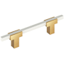 Amerock Urbanite 3-3/4 Inch Center to Center Bar Cabinet Pull Champagne Bronze / White