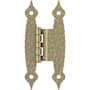 Amerock Functional Hardware Overlay Surface Mount Cabinet Door Hinge with 105 Degree Opening Angle - Pair Golden Champagne