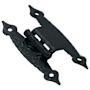 Amerock Pair of 3/8" Offset Non Self-Closing "H" Hinges - 10 Pack Colonial Black