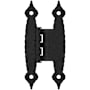 Amerock Functional Hardware Overlay Surface Mount Cabinet Door Hinge with 105 Degree Opening Angle - Pair Colonial Black