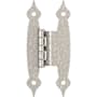 Amerock Functional Hardware Overlay Surface Mount Cabinet Door Hinge with 105 Degree Opening Angle - Pair Satin Nickel
