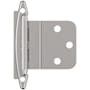 Amerock Functional Hardware 3/8 Inch Inset Surface Mount Cabinet Door Hinge with 105 Degree Opening Angle - Pair Polished Chrome