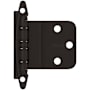 Amerock Functional Hardware 3/8 Inch Inset Surface Mount Cabinet Door Hinge with 105 Degree Opening Angle - Pair Oil Rubbed Bronze
