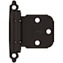 Amerock Functional Hardware Variable Overlay Self Closing Face Mount Satin Nickel Cabinet Hinge - Pair Oil Rubbed Bronze