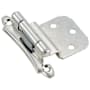 Amerock Pair of 3/8" Inset Self-Closing Face Mount Hinges - 10 Pack Polished Chrome