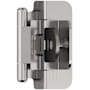 Amerock Functional Hardware 3/8 Inch Inset Surface Mount Cabinet Door Hinge with 105 Degree Opening Angle and Self Close Function - Pair Polished Chrome