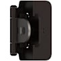 Amerock Functional Hardware 1/2 Inch Overlay Surface Mount Cabinet Door Hinge with 105 Degree Opening Angle and Self Close Function - Pair Oil Rubbed Bronze