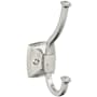 Amerock Kinsale Double Robe Hook Satin Nickel