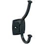 Amerock Kinsale Double Robe Hook Matte Black