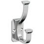 Amerock Alder Double Robe Hook Chrome