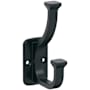 Amerock Alder Double Robe Hook Matte Black