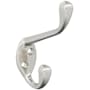 Amerock Noble Double Robe Hook Satin Nickel