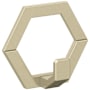 Amerock Prismo Single Robe Hook Golden Champagne