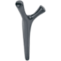 Amerock Kodiak Double Robe Hook Matte Black