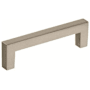 Amerock Monument 3-3/4 Inch Center to Center Handle Cabinet Pull - 5 Pack Satin Nickel