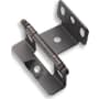 Amerock Functional Hardware Full Inset Wrap Cabinet Door Hinge with 105 Degree Opening Angle - Single Hinge Oil Rubbed Bronze