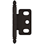 Amerock Functional Hardware Full Inset Wrap Cabinet Door Hinge with 105 Degree Opening Angle - Single Hinge Oil Rubbed Bronze