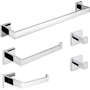 Anzzi 5 Piece Bathroom Hardware Set Polished Chrome