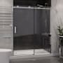 Anzzi Rhodes 76" High x 48" Wide Sliding Frameless Shower Door with Clear Glass Polished Chrome