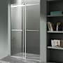 Anzzi Kahn 76" High x 60" Wide Sliding Frameless Shower Door with Clear Glass Polished Chrome