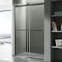 Anzzi Kahn 76" High x 60" Wide Sliding Frameless Shower Door with Clear Glass Matte Black