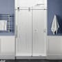 Anzzi 76" High x 60" Wide Sliding Frameless Shower Door with Clear Glass Chrome