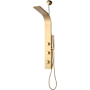 Anzzi Cici Retrofit Shower with Shower Head, Hand Shower, Body sprays, and Hose Brushed Gold