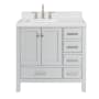 Ariel Cambridge 36" Free Standing Single Basin Vanity Set with Cabinet and Quartz Vanity Top Grey