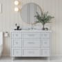 Ariel Monroe 49" Free Standing Single Basin Vanity Set with Cabinet and Quartz Vanity Top Grey