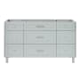 Ariel Monroe 60" Double Free Standing Vanity Cabinet Only - Less Vanity Top Grey
