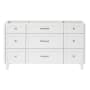 Ariel Monroe 60" Double Free Standing Vanity Cabinet Only - Less Vanity Top White