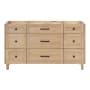 Ariel Monroe 60" Double Free Standing Vanity Cabinet Only - Less Vanity Top White Oak