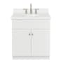 Ariel Hamlet 31" Free Standing Single Basin Vanity Set with Cabinet and Quartz Vanity Top White / Pure White Top