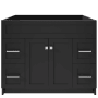 Ariel Hamlet 42" Single Free Standing Vanity Cabinet Only - Less Vanity Top Black