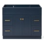 Ariel Hamlet 42" Single Free Standing Vanity Cabinet Only - Less Vanity Top Midnight Blue
