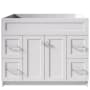 Ariel Hamlet 42" Single Free Standing Vanity Cabinet Only - Less Vanity Top White