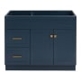 Ariel Hamlet 42" Single Free Standing Vanity Cabinet Only - Less Vanity Top Midnight Blue