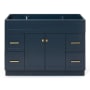 Ariel Hamlet 48" Single Free Standing Vanity Cabinet Only - Less Vanity Top Midnight Blue