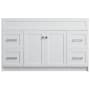 Ariel Hamlet 54" Single Free Standing Vanity Cabinet Only - Less Vanity Top White