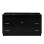 Ariel Hamlet 60" Single Free Standing Vanity Cabinet Only - Less Vanity Top Black