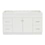 Ariel Hamlet 60" Single Free Standing Vanity Cabinet Only - Less Vanity Top White