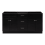 Ariel Hamlet 66" Double Free Standing Vanity Cabinet Only - Less Vanity Top Black