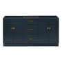 Ariel Hamlet 66" Double Free Standing Vanity Cabinet Only - Less Vanity Top Midnight Blue