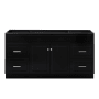 Ariel Hamlet 66" Single Free Standing Vanity Cabinet Only - Less Vanity Top Black